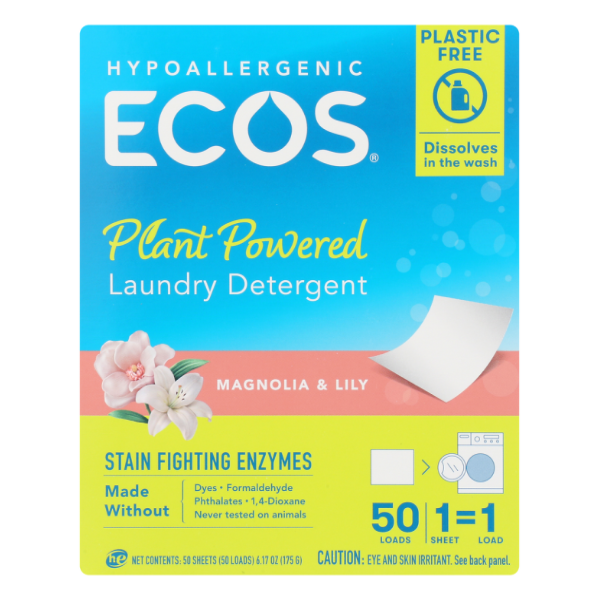 slide 1 of 10, Earth Friendly Products Hypoallergenic Magnolia & Lily Laundry Detergent 50 ea, 1 ct
