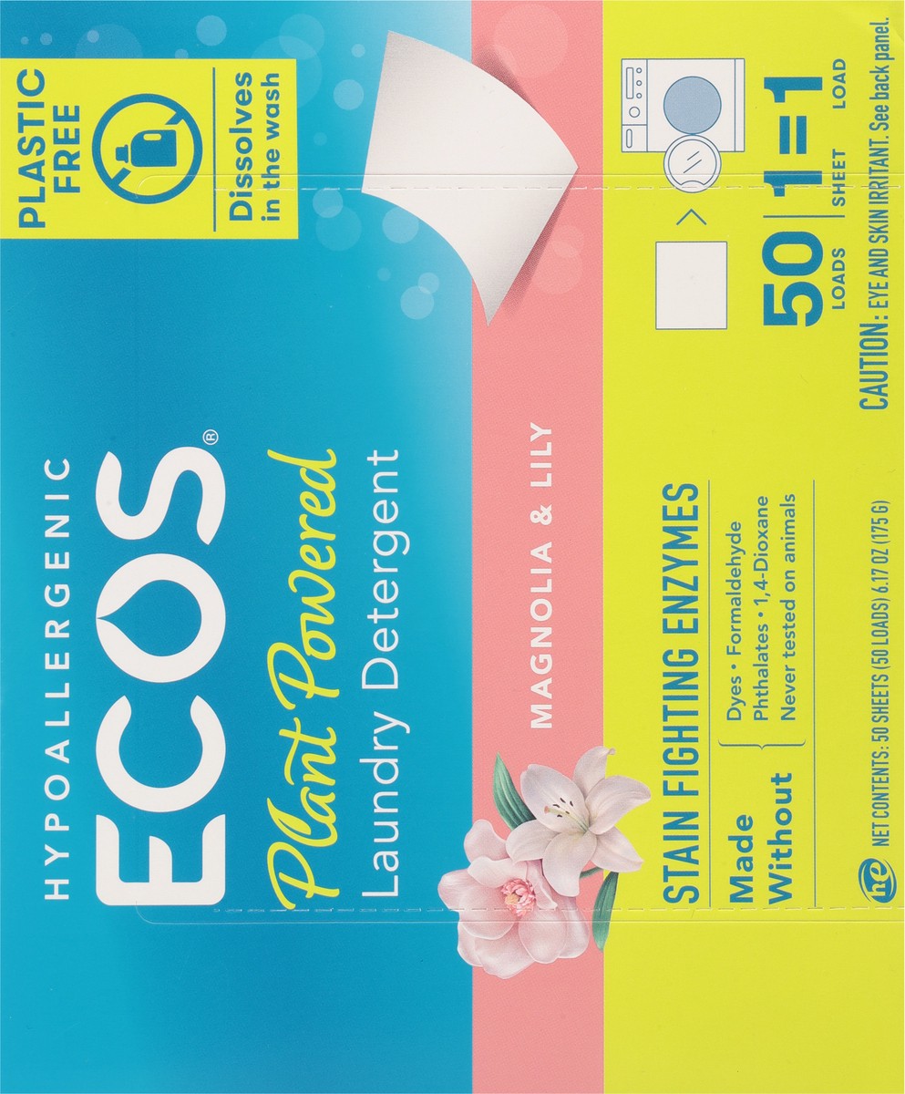 slide 9 of 10, Earth Friendly Products Hypoallergenic Magnolia & Lily Laundry Detergent 50 ea, 1 ct