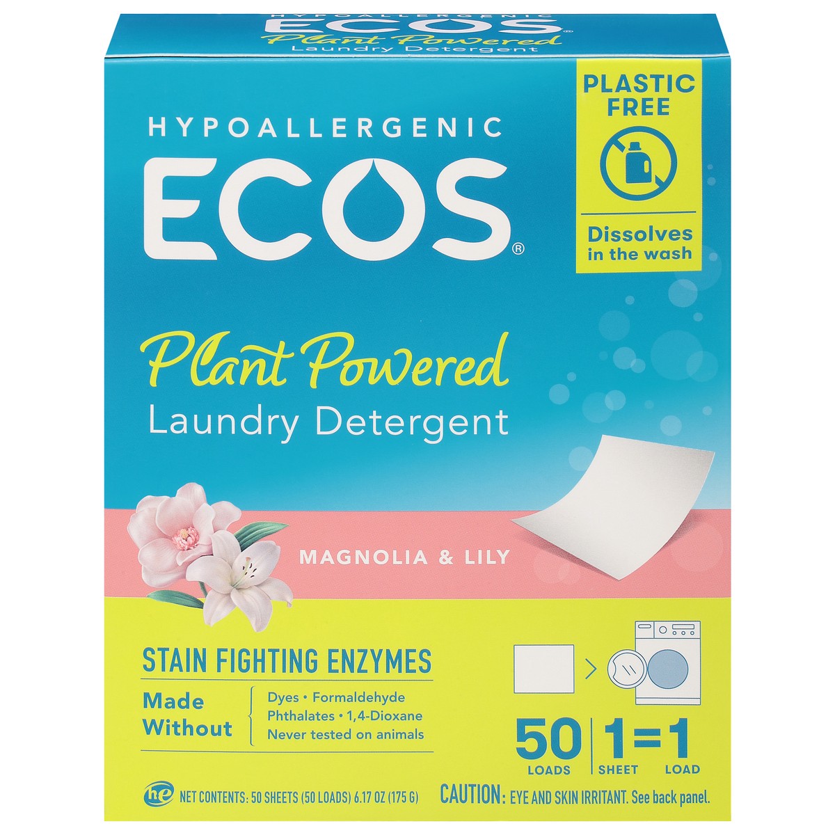 slide 10 of 10, Earth Friendly Products Hypoallergenic Magnolia & Lily Laundry Detergent 50 ea, 1 ct
