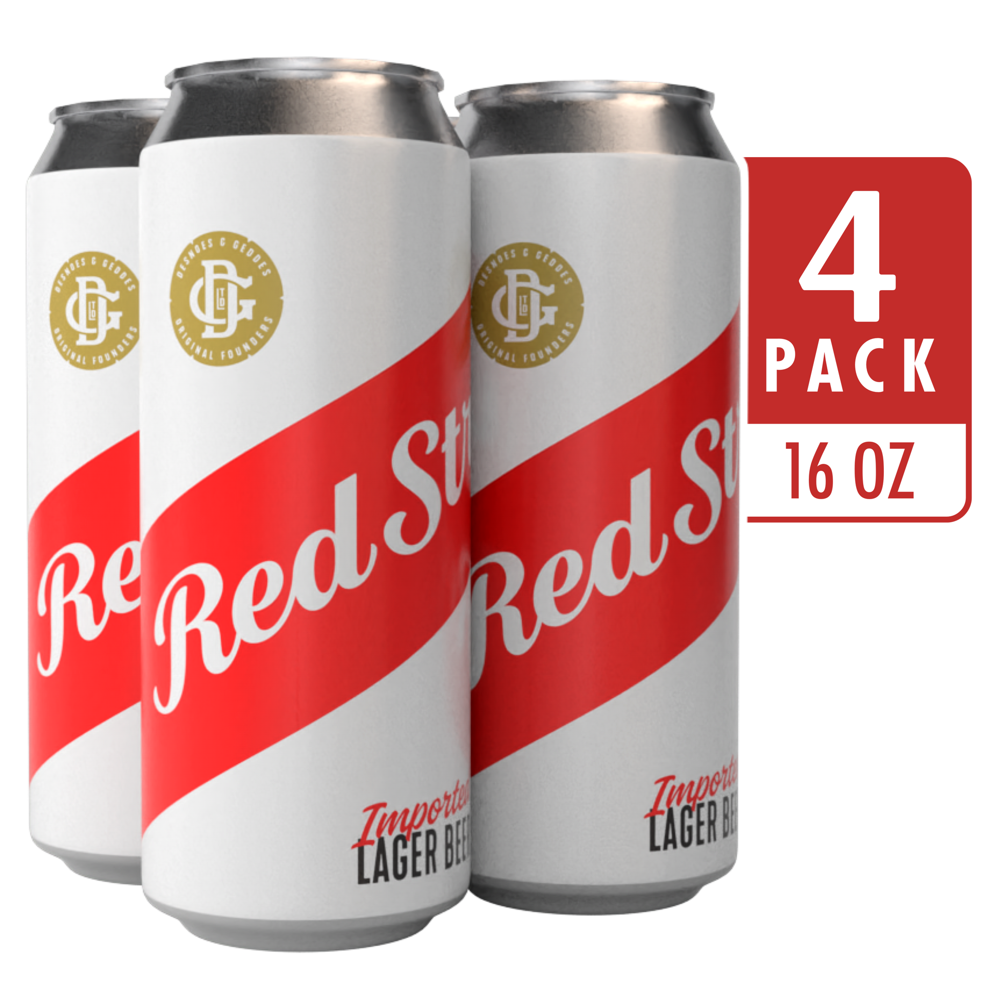 slide 2 of 3, Red Stripe 4/16.9Oz Cans, 16 oz