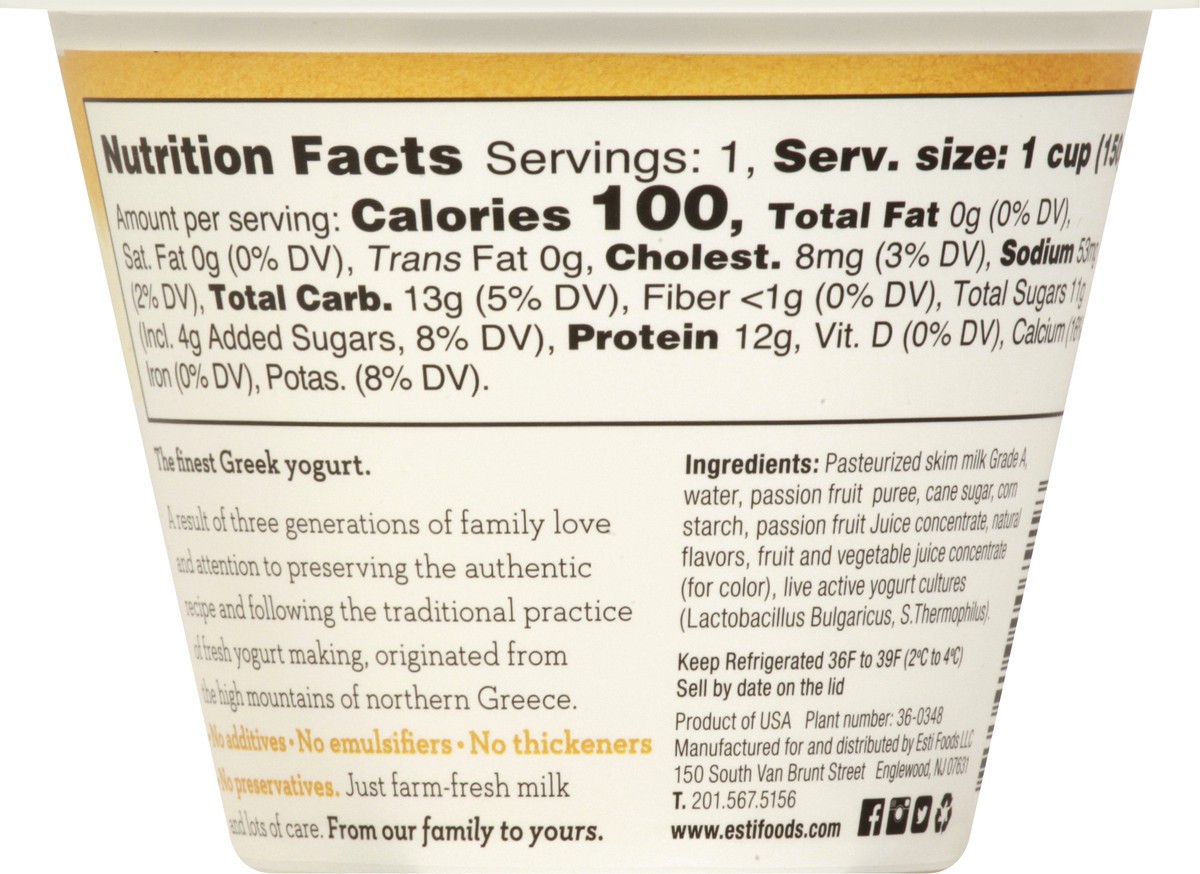slide 7 of 10, esti Greek Passion Fruit Yogurt - 5.3 oz, 5.3 oz