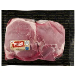 Giant Natural Bone-In Thick Cut Pork Tenderloin Chops - 2 ct