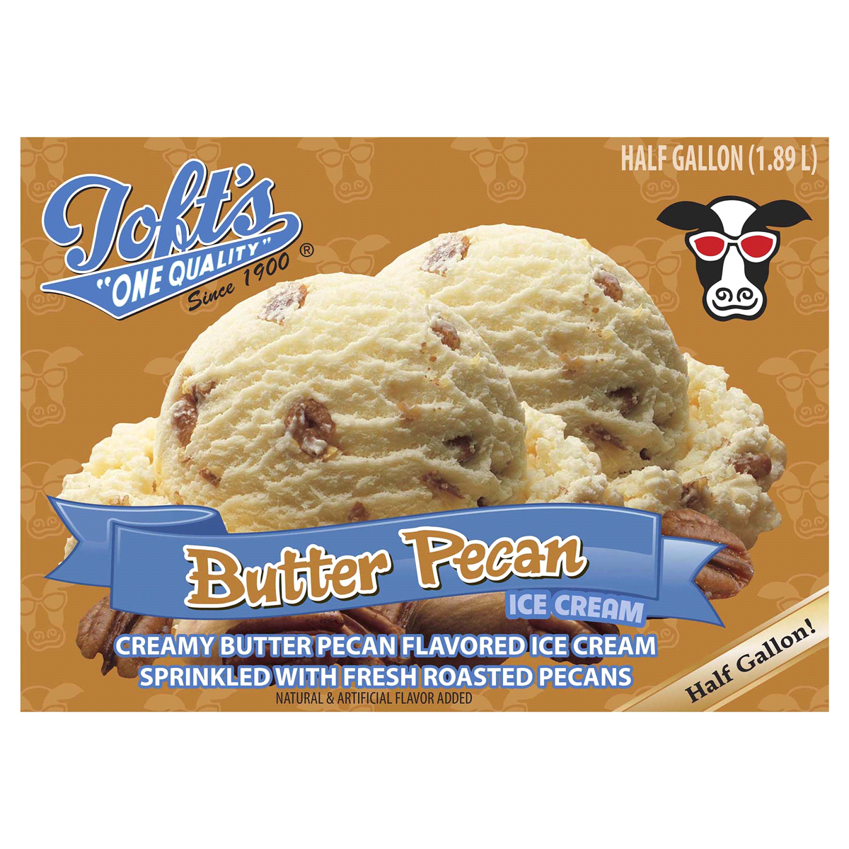 slide 1 of 13, Tofts Toft's Ice Cream, Butter Pecan, 64 oz