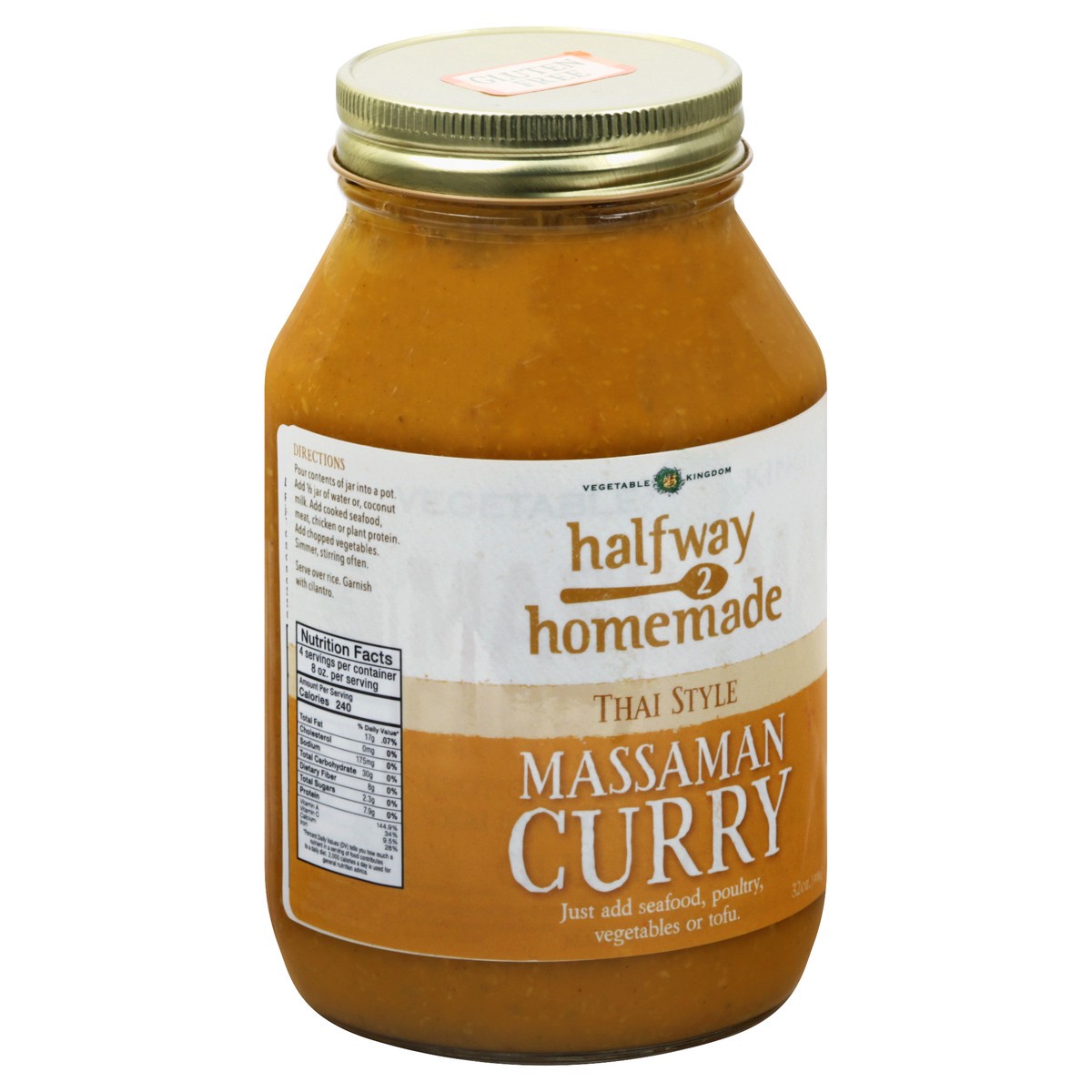 slide 3 of 12, Vegetable Kingdom Thai Style Massaman Curry - 32 oz, 1 ct