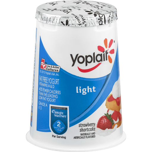slide 2 of 9, Yoplait Light Strawberry Shortcake Yogurt, 6 oz