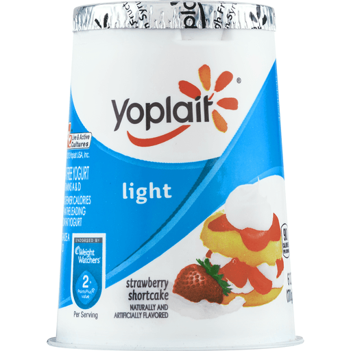 slide 4 of 9, Yoplait Light Strawberry Shortcake Yogurt, 6 oz
