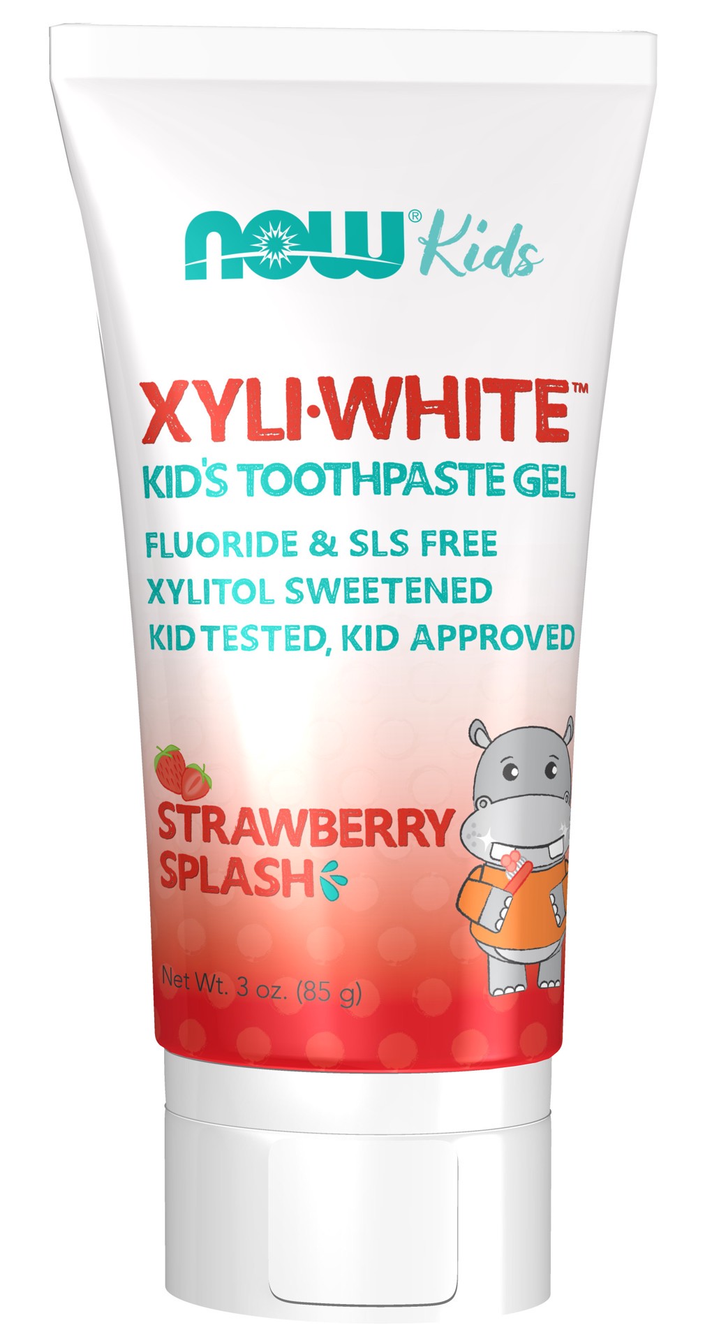 slide 1 of 3, NOW Kids Xyliwhite™ Strawberry Splash Toothpaste Gel for Kids - 3 oz., 3 oz