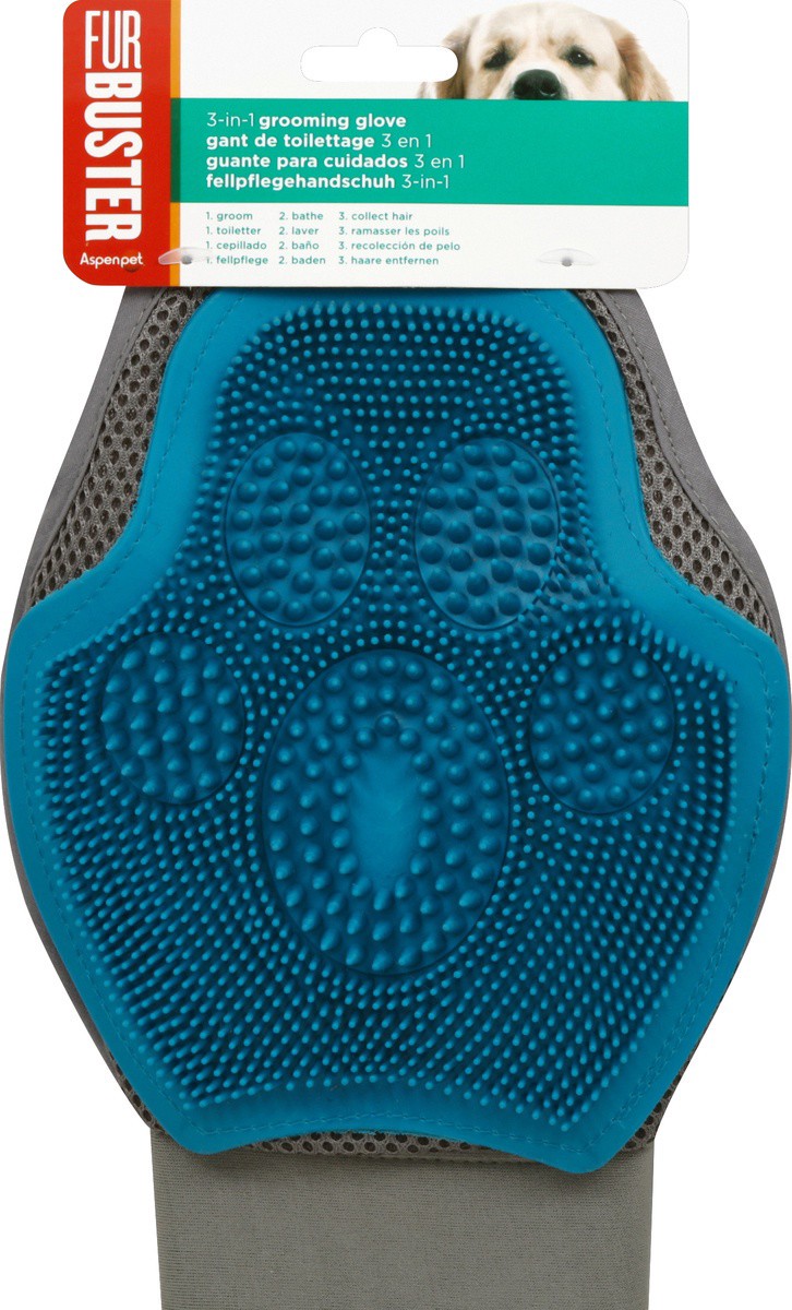 slide 2 of 2, Furbstr 3n1 Dog Groom Glove - EA, 1 ct