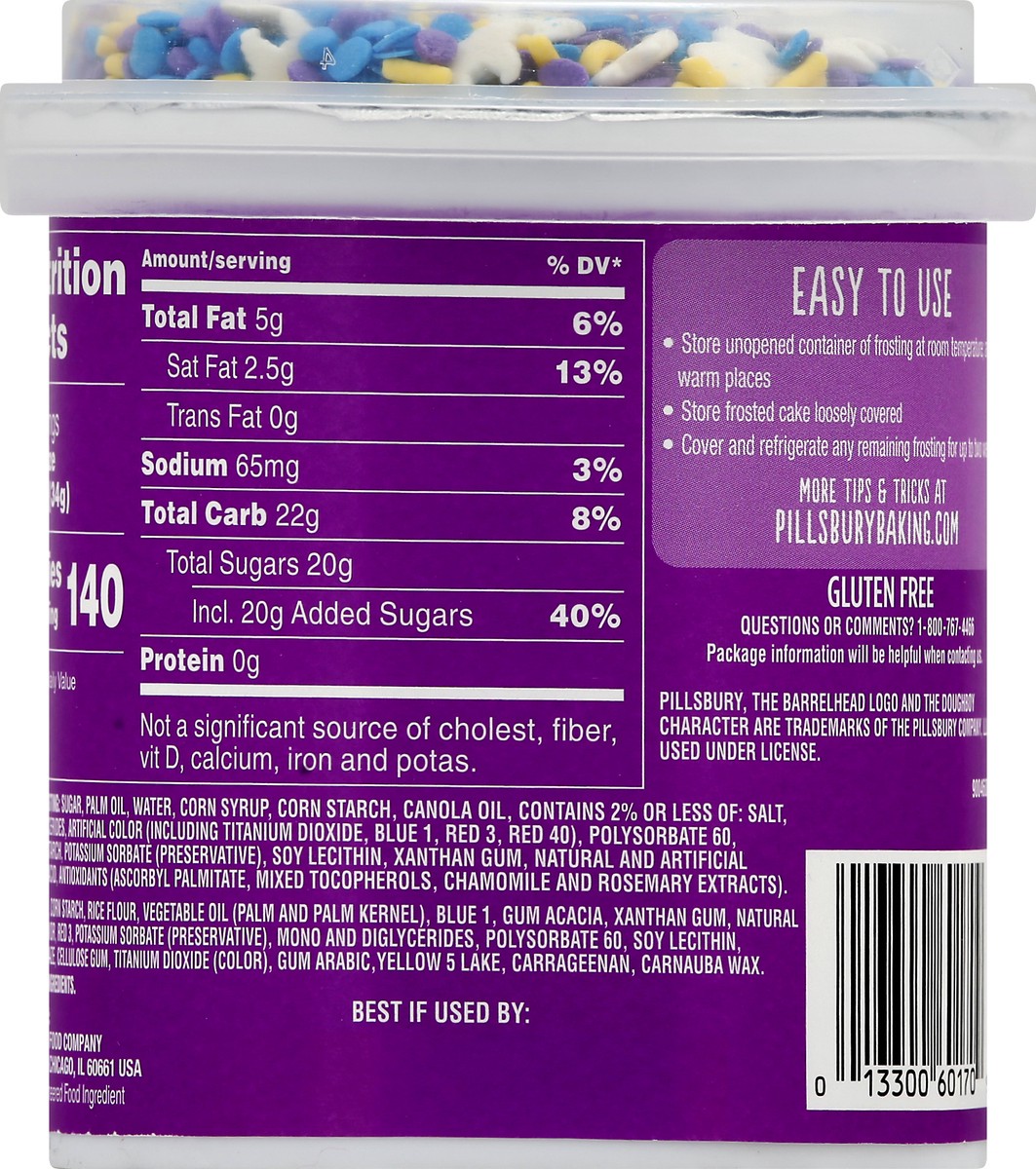 slide 10 of 10, Pillsbury Llama Frosting, 15.6 oz