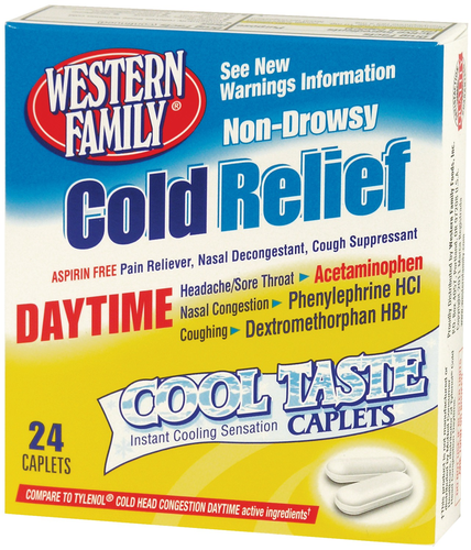 slide 1 of 1, Western Family Cold Relief Pe Cool Ice Cap, 1 ct