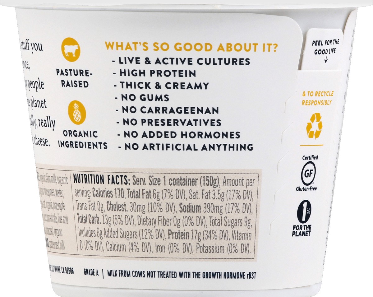 slide 6 of 6, good culture Organic Cottage Cheese Pineapple, 5.3 oz