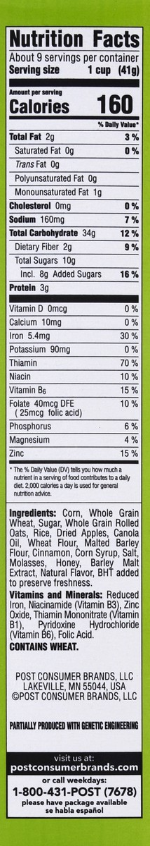 slide 12 of 13, Honey Bunches of Oats Post Apple Caramel Cereal, 13 oz