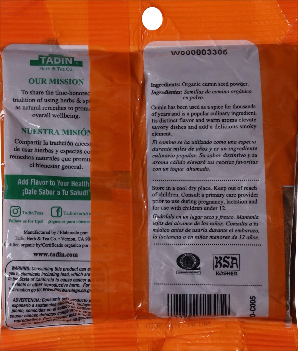 slide 2 of 12, Tadin Organic Cumin - 1 oz, 1 oz