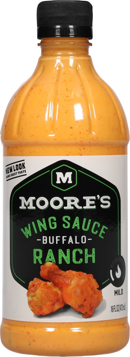 slide 8 of 9, Moore's Mild Buffalo Ranch Wing Sauce 16 fl oz, 16 fl oz