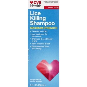 slide 1 of 1, CVS Health Maximum Strength Lice Killing Shampoo, 8 Oz, 8 fl oz