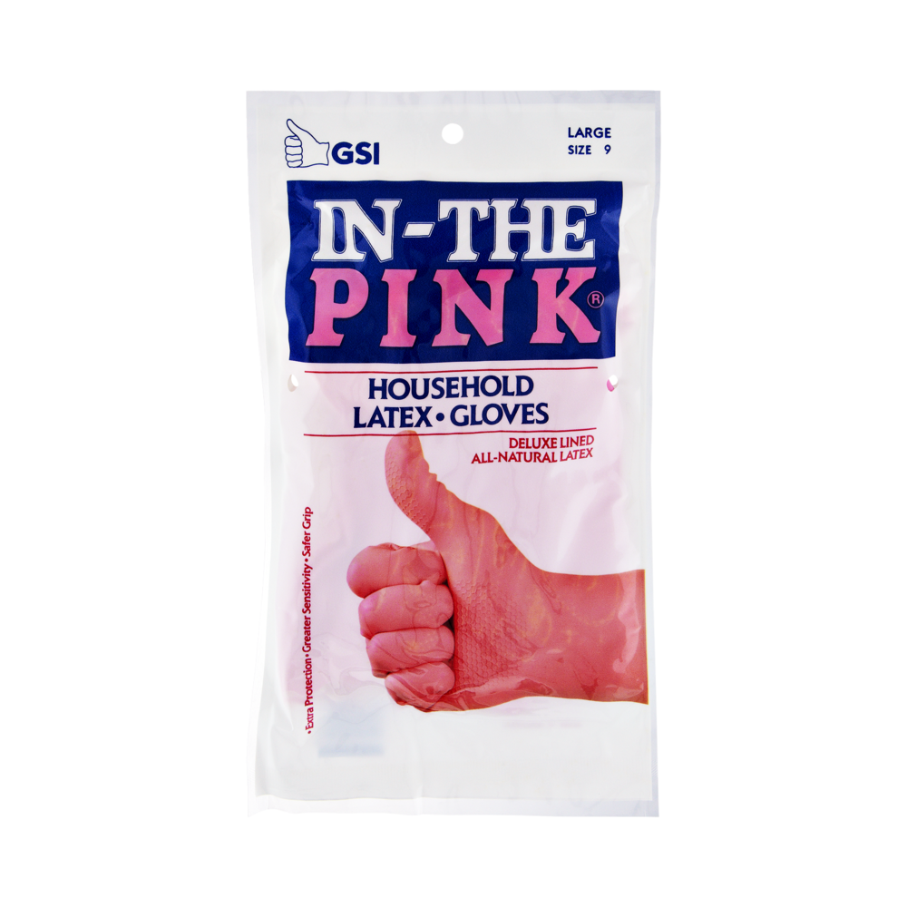 slide 1 of 1, C- Gloves In The Pink Glove Lg, 1 ct