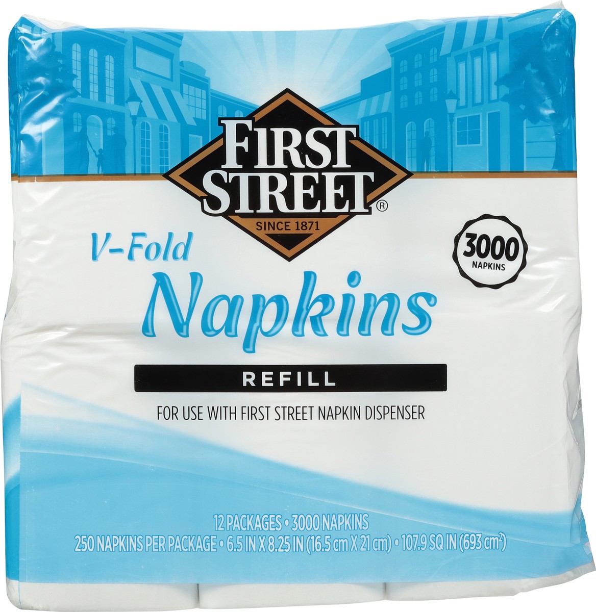 slide 3 of 11, First Street V-Fold Dispenser Napkins, 3000 ct