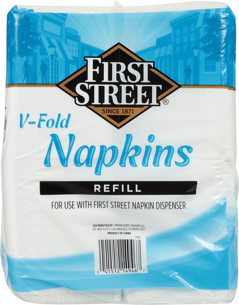 slide 4 of 11, First Street V-Fold Dispenser Napkins, 3000 ct