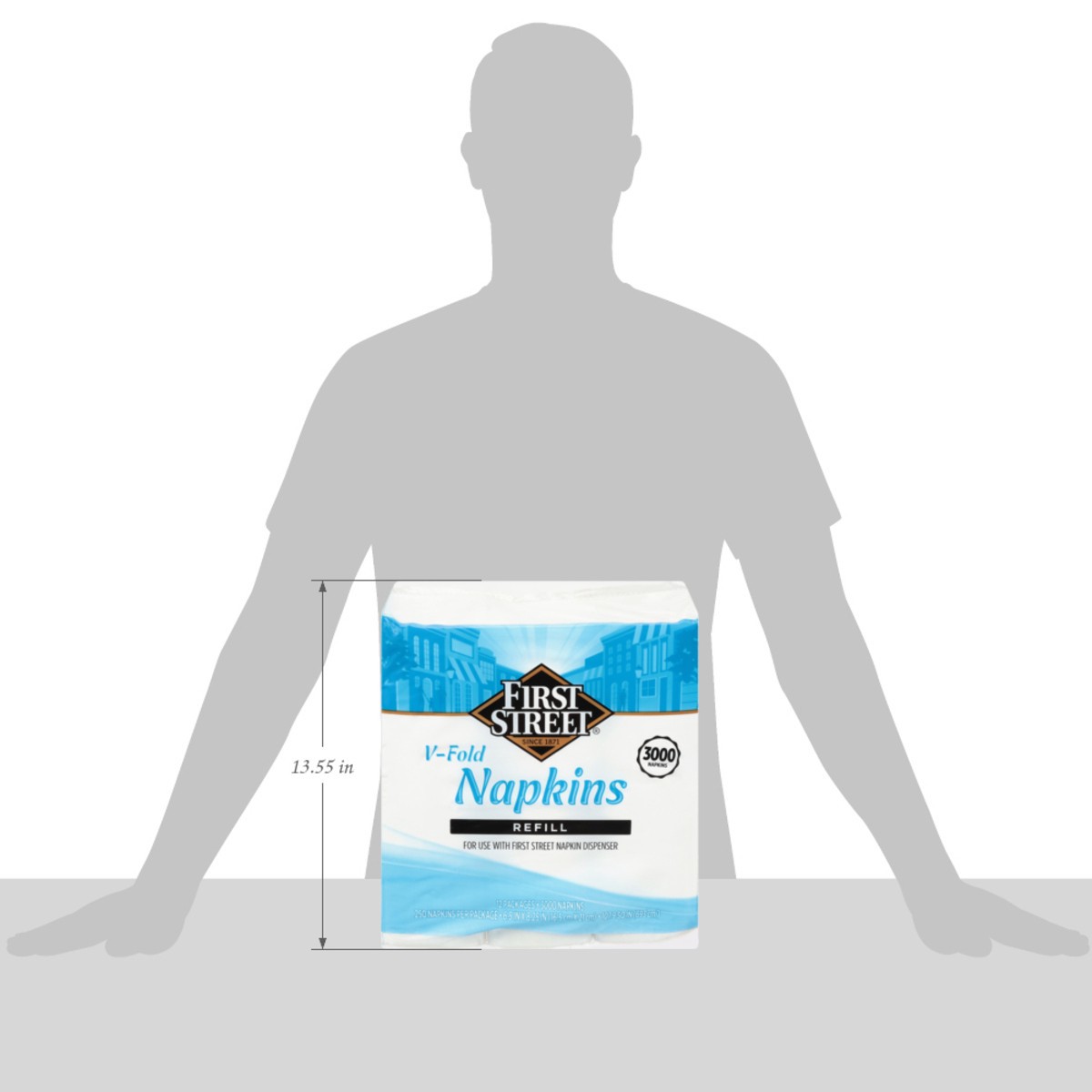 slide 5 of 11, First Street V-Fold Dispenser Napkins, 3000 ct