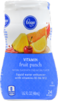 slide 1 of 1, Kroger Fruit Punch Vitamin Liquid Water Enhancer, 1.62 fl oz