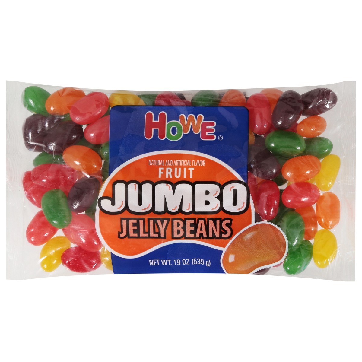 slide 1 of 9, Howe Fruit Jelly Beans Jumbo 19 oz, 19 oz