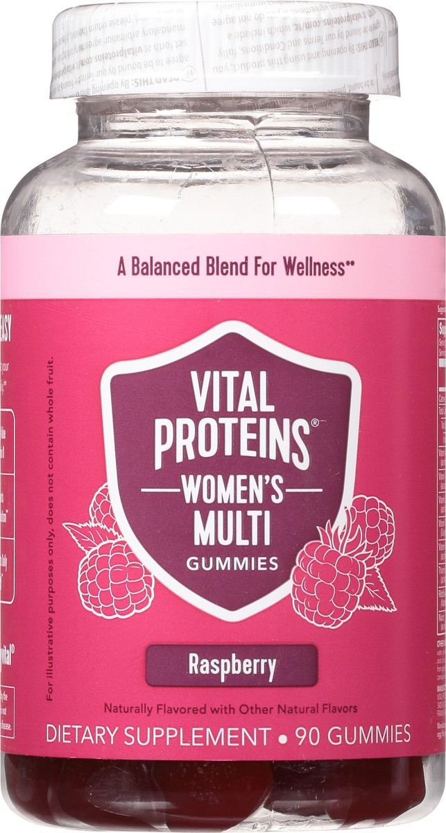 slide 3 of 14, Vital Proteins Raspberry Women's Multi Gummies 90 ea, 90 ct