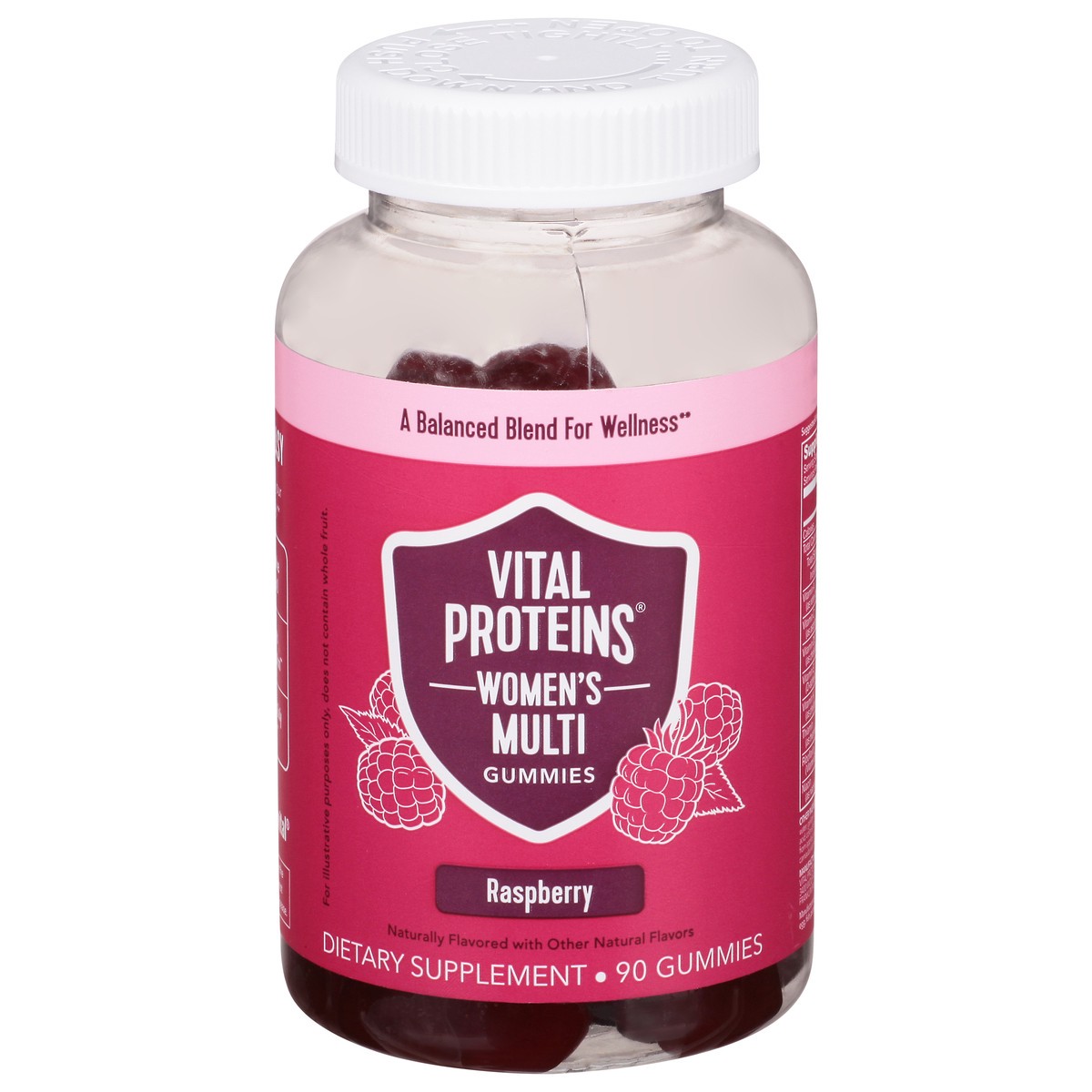 slide 10 of 14, Vital Proteins Raspberry Women's Multi Gummies 90 ea, 90 ct