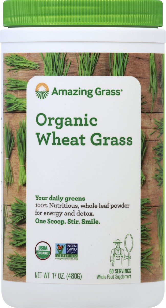 slide 1 of 10, Amazing Grass Organic Wheat Grass, 17 oz