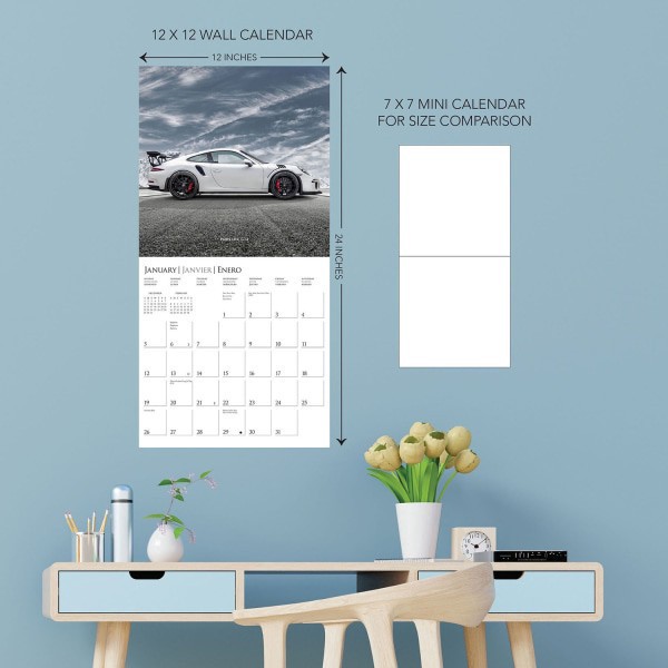 slide 5 of 5, 2025 Graphique Hobbies Monthly Wall Calendar, 12"" X 12"", Car, January 2025 To December 2025, Cy866, 1 ct