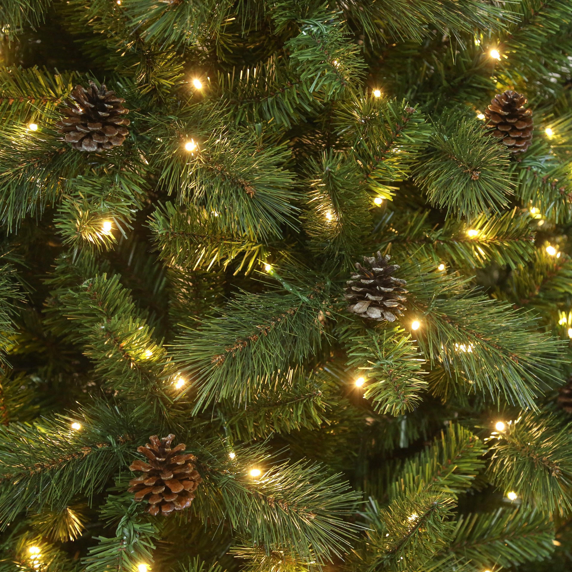 slide 3 of 5, 7.5ft. Pre-Lit Wimberley Pine Realistic Artificial Christmas Tree, Warm White Mini Led Lights By Ashland, 7.5 ft