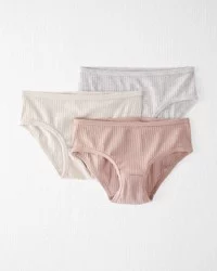 Littleplanet 3-Pack Organic Cotton Underwear Thistle Pink 4-5