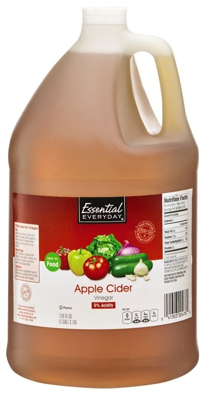 slide 1 of 1, Essential Everyday Cider Vinegar, 128 oz