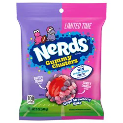 Nerds 08414 159289 Gummy Cluster Grape Strawberry Blitz 5 oz