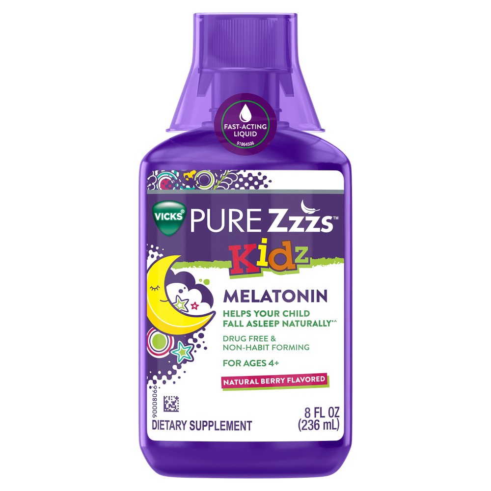 slide 1 of 5, ZzzQuil Melatonin Liquid, 1 ct