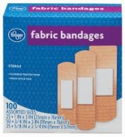 slide 1 of 1, Kroger Assorted Fabric Bandages, 100 ct