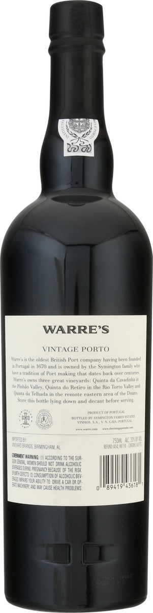 slide 7 of 9, Warre's Vintage Porto 750 ml, 750 ml