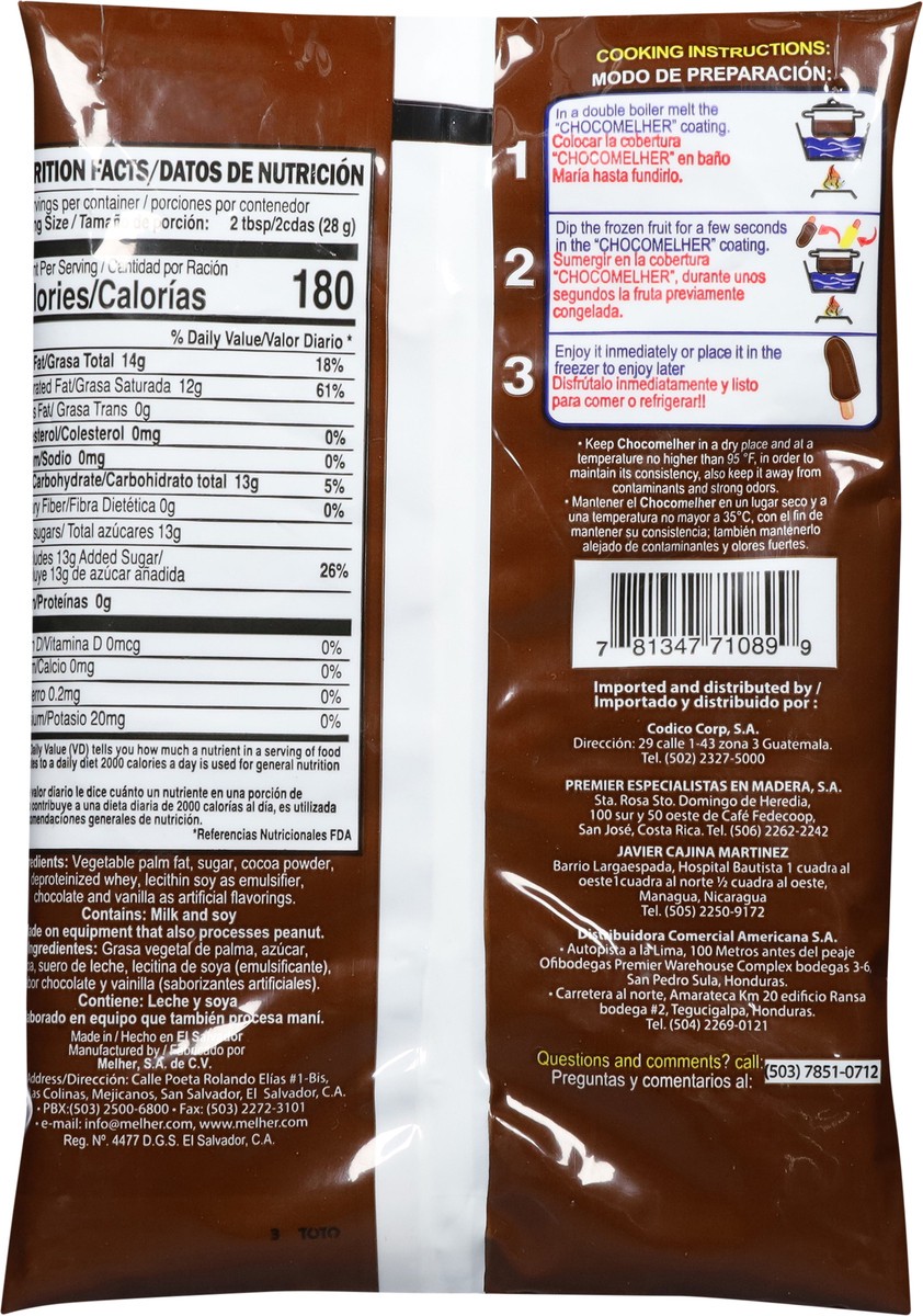 slide 8 of 13, Chocomelher Classic Chocolate Flavored Coating 13.22 oz, 13.22 oz