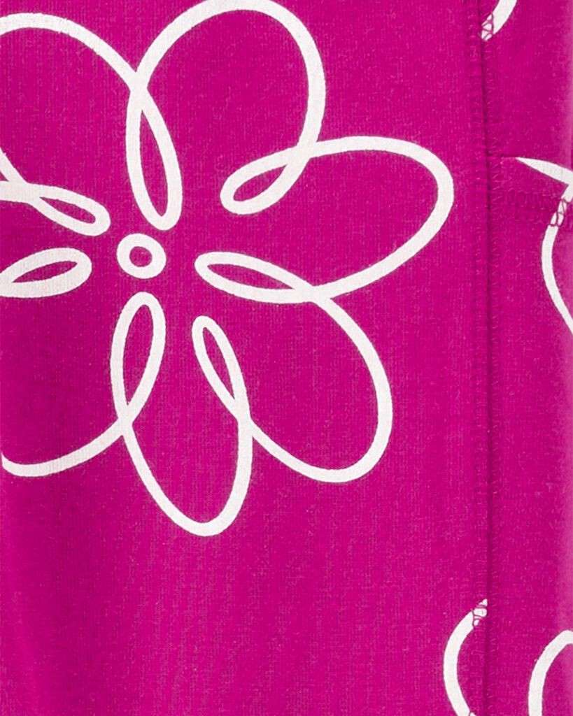 slide 3 of 4, Carter's Kid Floral Leggings Pink 8, 1 ct