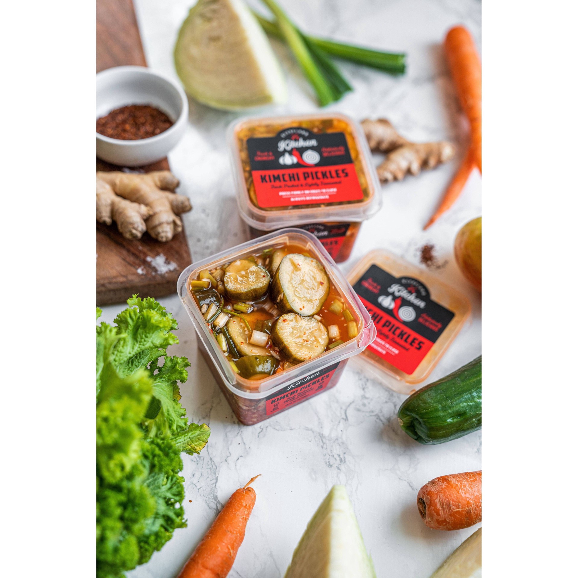 slide 2 of 7, Cleveland Kitchen Kimchi Pickle Chips 16 fl oz, 16 oz