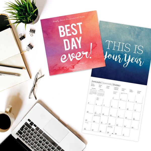 slide 4 of 5, 2025 Graphique Inspirational Monthly Wall Calendar, 12"" X 12"", Best Day Ever, January 2025 To December 2025, Cy025, 1 ct