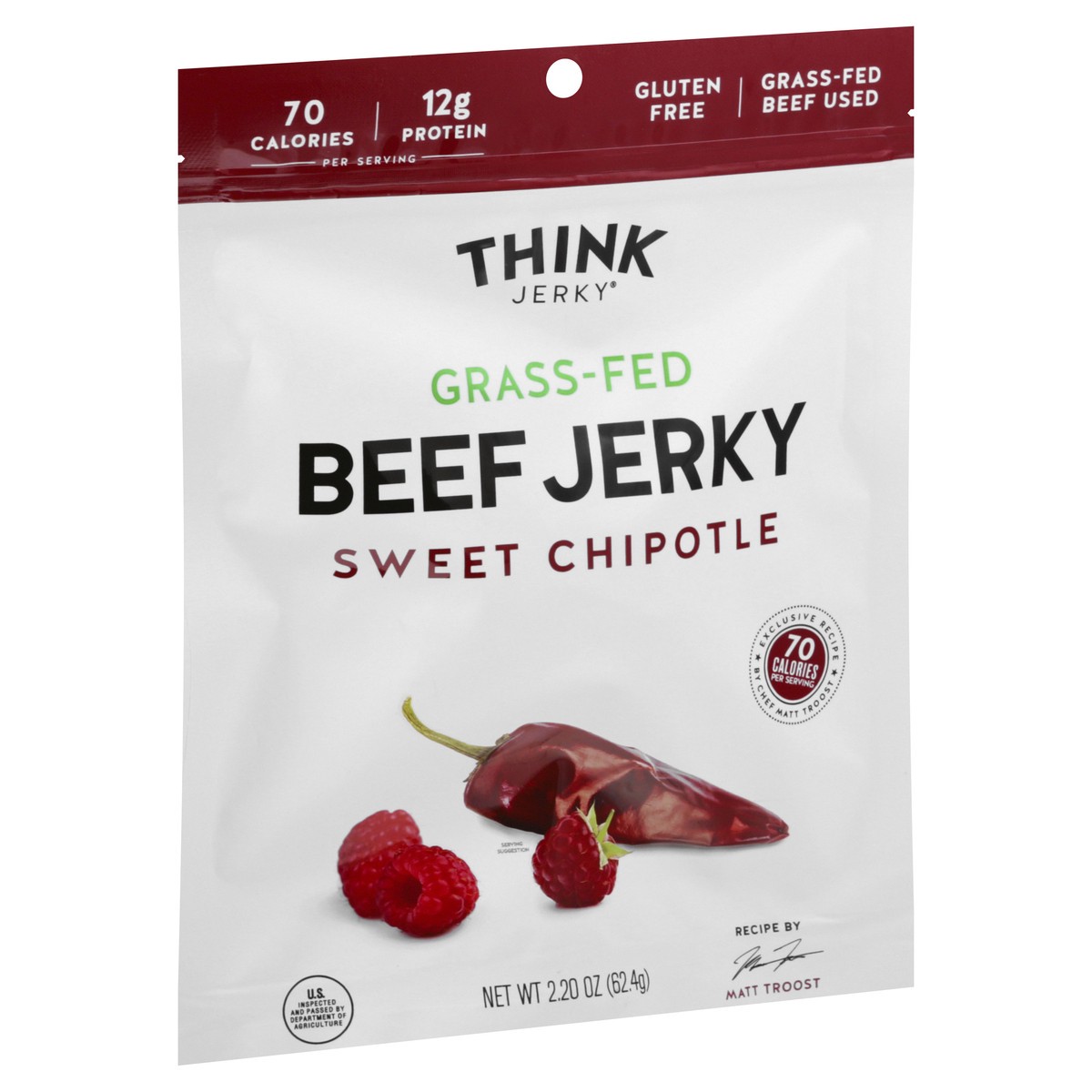 slide 2 of 9, Think Jerky Sweet Chipotle Beef Jerky 2.2 oz, 2.2 oz