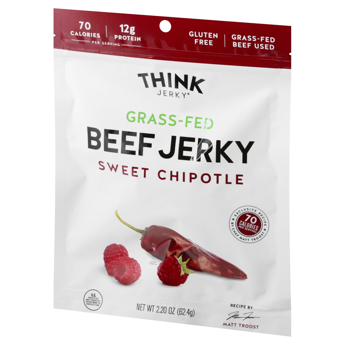 slide 3 of 9, Think Jerky Sweet Chipotle Beef Jerky 2.2 oz, 2.2 oz