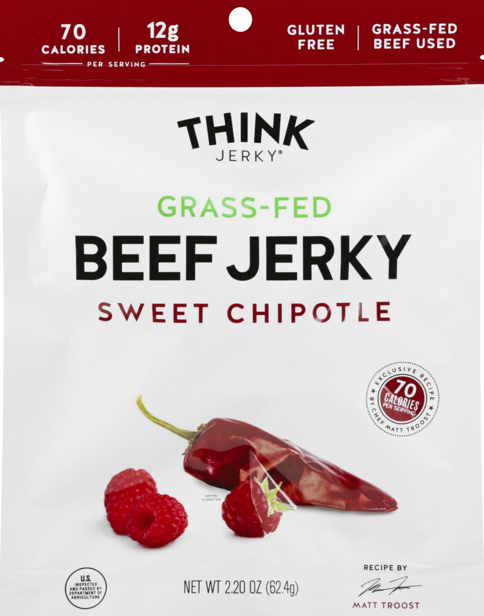 slide 6 of 9, Think Jerky Sweet Chipotle Beef Jerky 2.2 oz, 2.2 oz