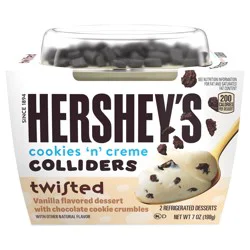 COLLIDERS™ Twisted HERSHEY''S COOKIES ‘N’ CREME Refrigerated Dessert, 2 ct Pack