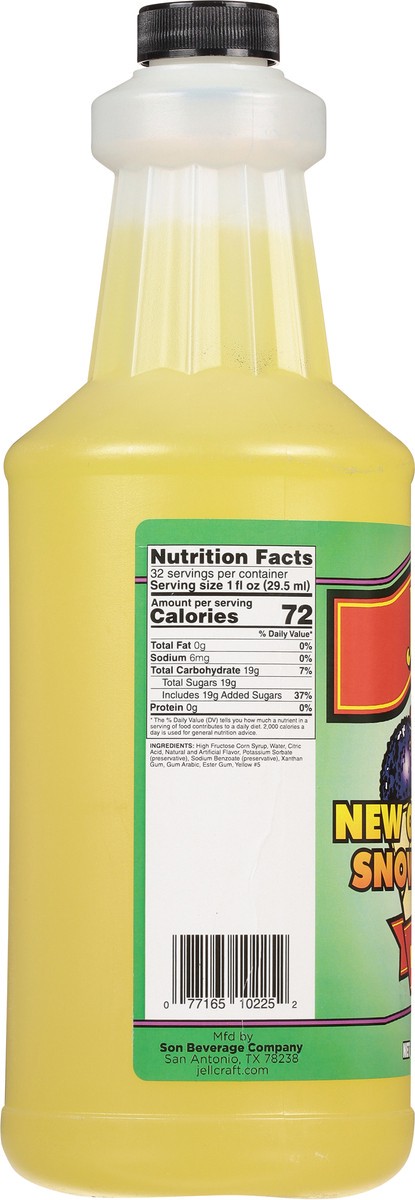 slide 4 of 9, Jell-Craft New Orleans Style Pina Colada Snowball Syrup 32 oz, 511 oz