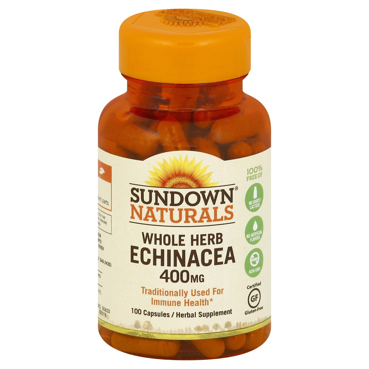 slide 2 of 3, Sundown Naturals Echinacea 100 ea, 100 ct