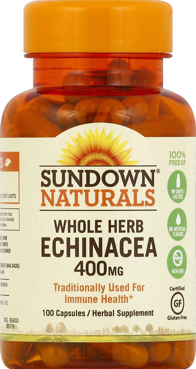 slide 1 of 3, Sundown Naturals Echinacea 100 ea, 100 ct