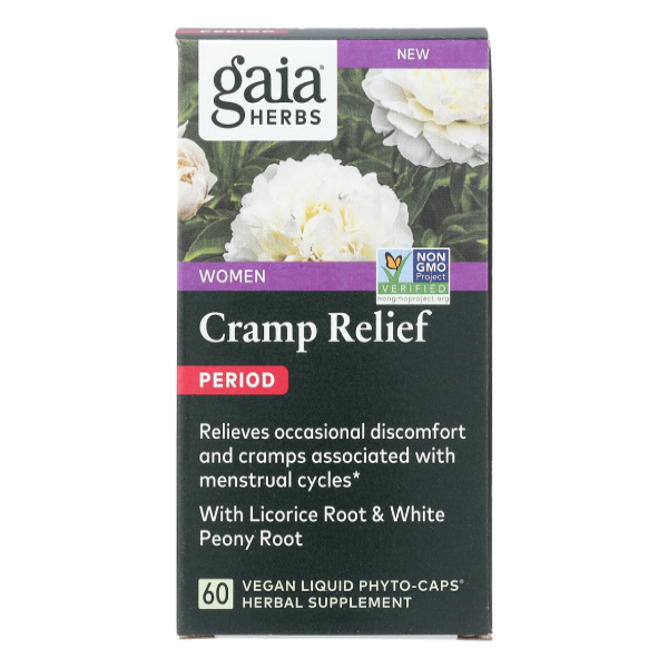 slide 1 of 1, Gaia Herbs Period Cramp Relief, 60 ct