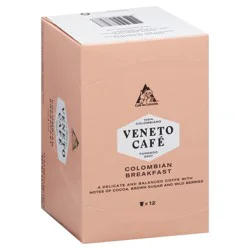 Cafe de Colombia Venteto Colombian Breakfast 12 - 0.4 oz Cups