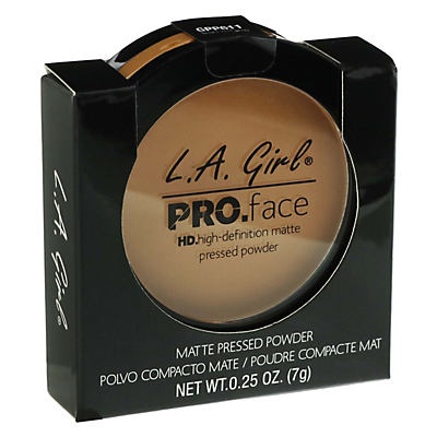 slide 1 of 1, L.A. Girl Pro Face Matte Pressed Powder True Bronze, 0.25 oz